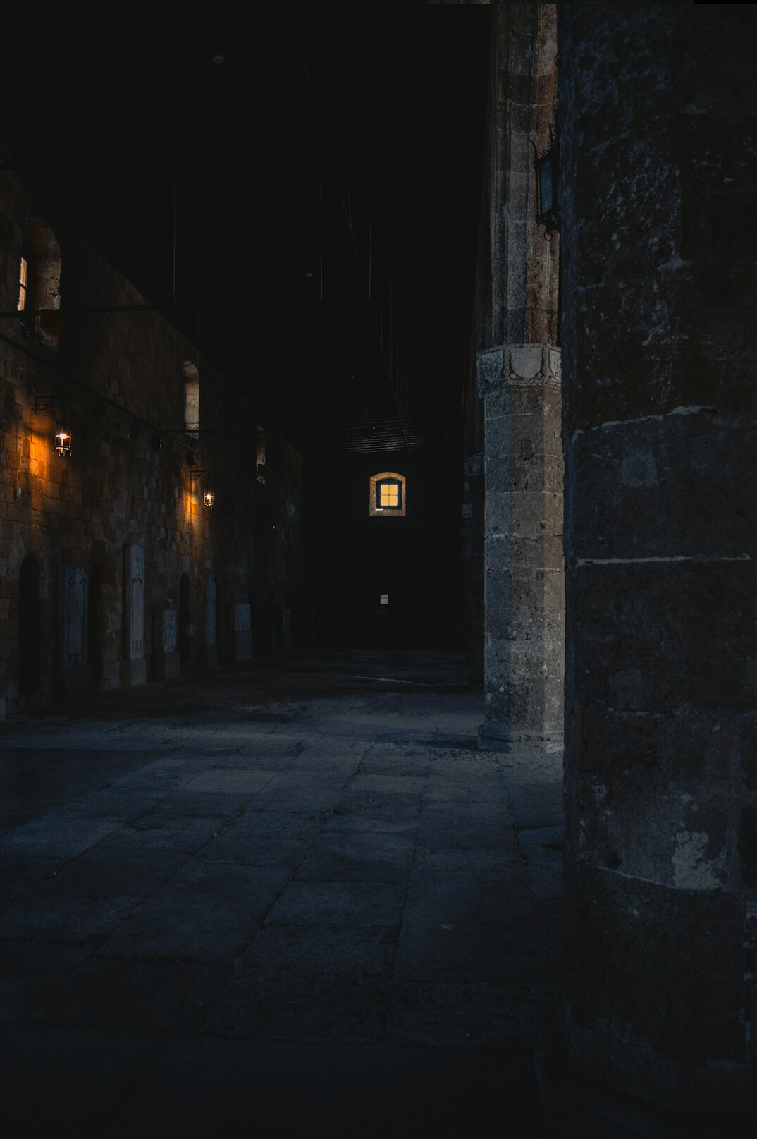 dark alley at night