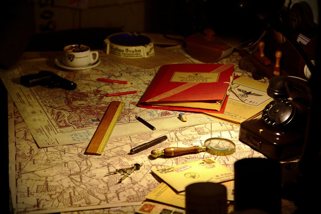 detective investigating clues