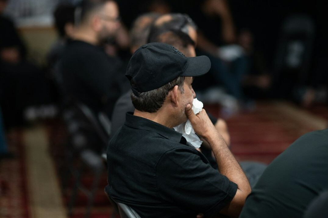 mystery writer at event